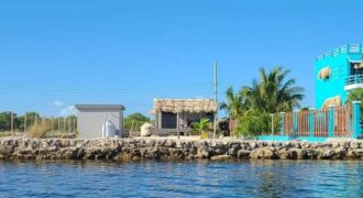 Water Front Home & Lot for Sale south of San Pedro, Belize