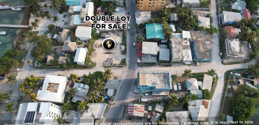 Double Lot Property for Sale Laguna Drive, San Pedro Town, Belize , Ambergris Caye, Belize