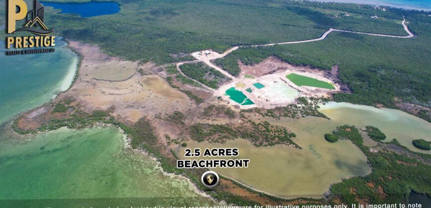 Prime 2.5 acres Beachfront Property: Ideal Investment Opportunity in San Pedro Town, Belize, Ambergris Caye, Belize