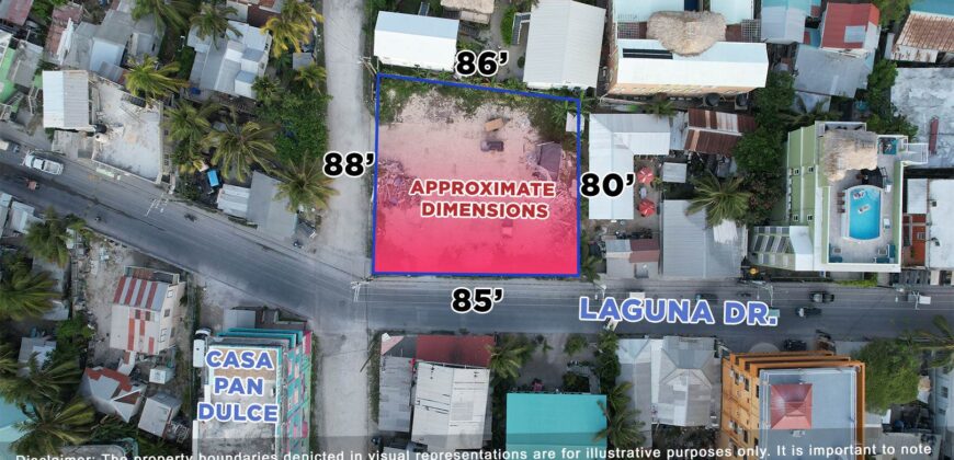 Double Lot Property for Sale Laguna Drive, San Pedro Town, Belize , Ambergris Caye, Belize