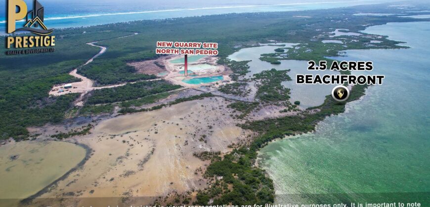 Prime 2.5 acres Beachfront Property: Ideal Investment Opportunity in San Pedro Town, Belize, Ambergris Caye, Belize