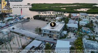 16 rental units + 1 storage near Caribeña Lagoon, Back Gas Station, San Pedro Town