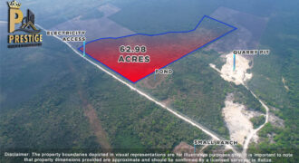 62.98 Acres Jungle Property With Electricity Access at Carmelita, Orange Walk, Old Northern High Way