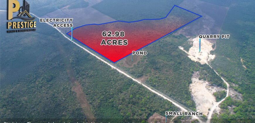 62.98 Acres Jungle Property With Electricity Access at Carmelita, Orange Walk, Old Northern High Way