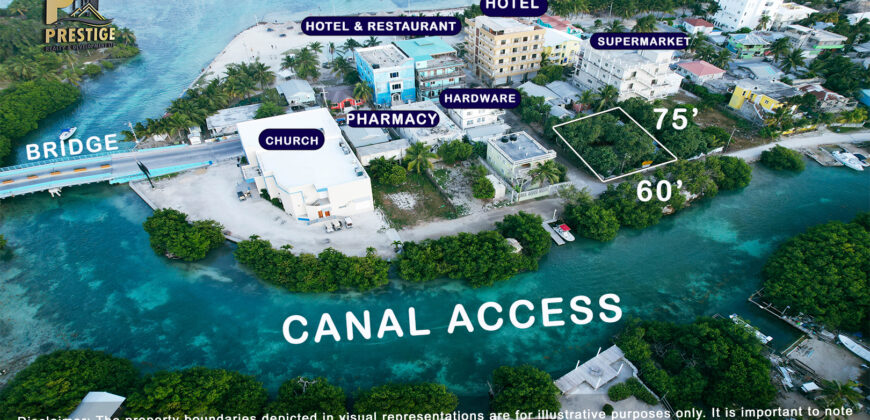 Prime Canal Lot in Boca Del Rio, San Pedro, Ambergris Caye, Belize