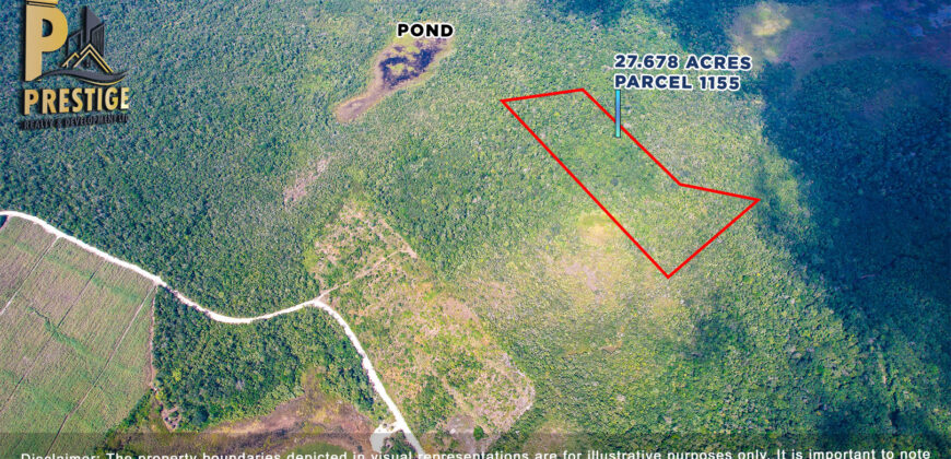 27.678 Acres Property Near Honey Camp Lagoon, Orange Walk, Belize