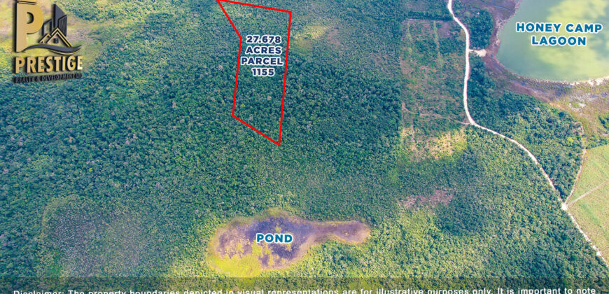 27.678 Acres Property Near Honey Camp Lagoon, Orange Walk, Belize