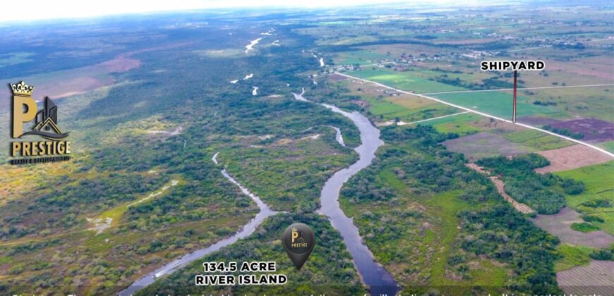 Prime 134.5-Acre Riverfront Island Development Opportunity, Orange Walk, Belize