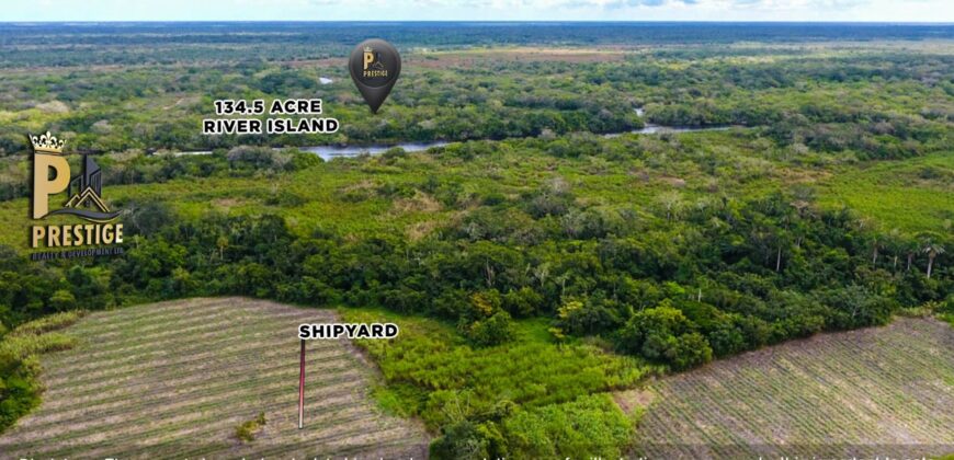 Prime 134.5-Acre Riverfront Island Development Opportunity, Orange Walk, Belize