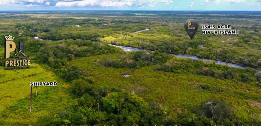 Prime 134.5-Acre Riverfront Island Development Opportunity, Orange Walk, Belize