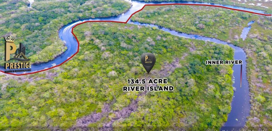 Prime 134.5-Acre Riverfront Island Development Opportunity, Orange Walk, Belize